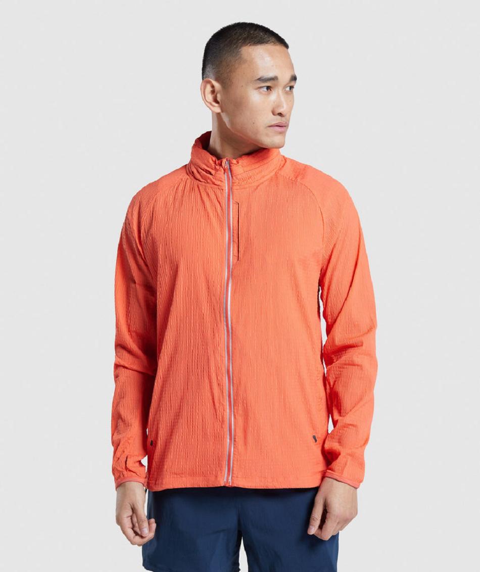 Accessories Męskie Gymshark Speed Evolve Windbreaker Pomarańczowe | PL 3559AHK